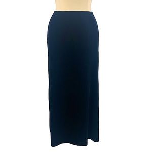 Patty Black Stretch Velvet Maxi Skirt Sz Small